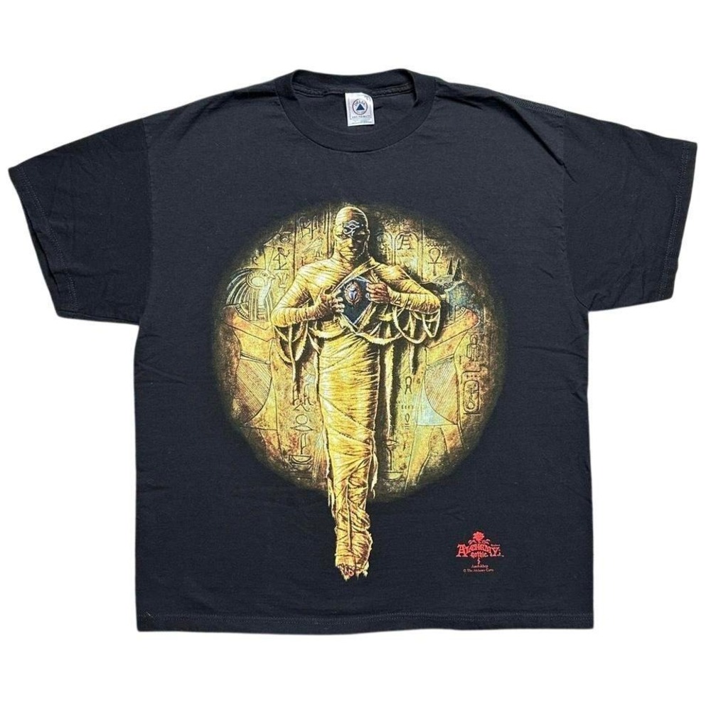Vintage‎ 90s Alchemy Gothic Mummy T-Shirt Black Delta Pro Weight Large Egyptian